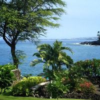 朝食を食べながらの景色