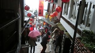 阿妹茶酒館が絵になります。