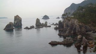 北長門海岸国定公園と萩　(14)　十六羅漢（じゅうろくらかん）を見学