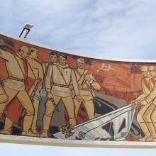 展望台内側の壁画