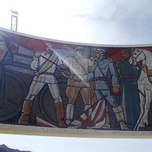 展望台内側の壁画