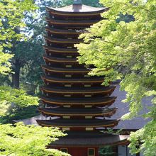 談山神社のシンボル十三重の塔