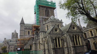 ダブリン城のそば