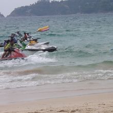 パトンビーチで撮影