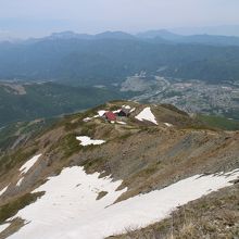 下山時。ルート上大半は夏道。