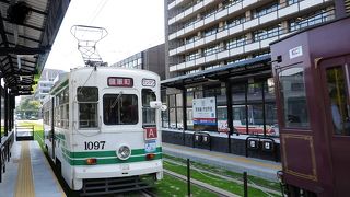 高い運行頻度で移動手段として便利