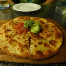 中がピザみたい