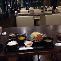 ホテルニュー奄美、夕食のセットメニュー。