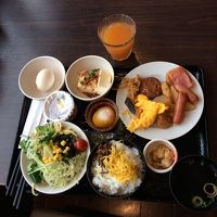 ホテルニュー奄美、朝食バイキング。