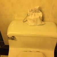 巾着の外側にはRの文字が