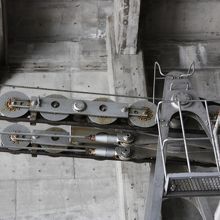 ロープウエーの滑車部分