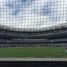 モニュメントパーク内から内野側の風景