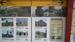 ホームの降り口案内が写真付きでよい