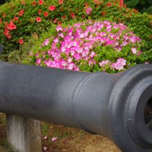 作られた大砲も展示