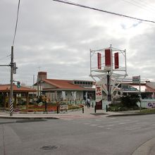 物産館もある駐車場