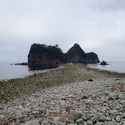 堂ヶ島の「トンボロ体験」してきました