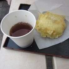 名物の揚げゆば饅頭