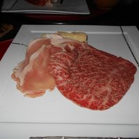 肉のメインのシャブシャブ　他に魚のメインはオマール海老