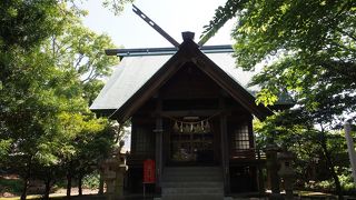 福江城跡の中にあります