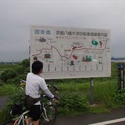 嵐山から奈良までの間を自転車でサイクリングできる様に整備されているロードで、整備された道なので走りやすく、それでいて、観光もできるそんな道です。