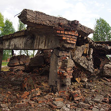 ドイツ軍がガス室を破壊しましたが、残ってしまいました。