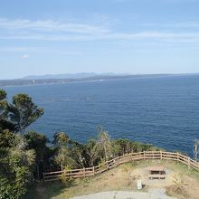 串本、那智・熊野方面。紀伊山地の山々も見えていた。