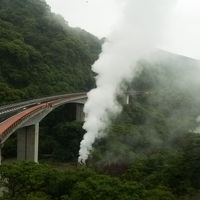 屋上の展望露天風呂からの眺め