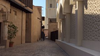 ドバイの古い街並に趣があります。