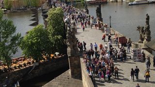 カレル橋を上から見ました