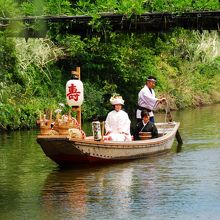 嫁入り舟　あやめ祭　潮来市