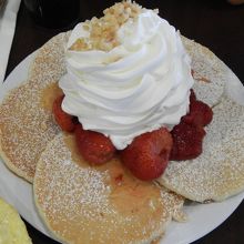 ボリュームのパンケーキ