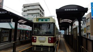 長崎電気軌道5号線終点。グラバー園にはここから