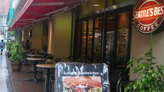 外の席があるのは最高です