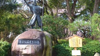 東南隅櫓の近く。