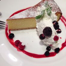 デザートのチーズケーキ