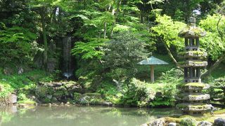 広くてきれいな庭園