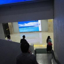 階段で１階に降りるとイミグレです！