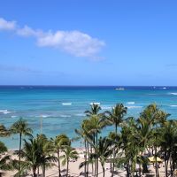 オーシャンフロントの部屋からの眺め