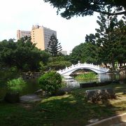 中正記念堂の綺麗な公園