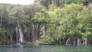 巨大な水公園。青く透き通った水底。石灰岩のため。でも貧栄養、住む魚はわずか