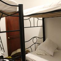 泊まった4人ドミトリー。ちょいと狭い。