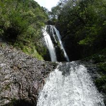 二段目は末広がりな分岐瀑