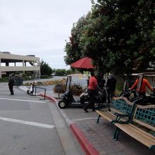 クラブハウスの近く