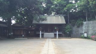 広い境内が気持ちよい