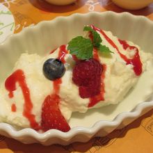 デザートのアップ