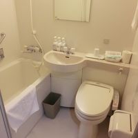 客室のユニットバスとシャワー付きトイレです。