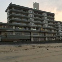 海からホテルを撮りました