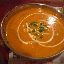 バターチキンのアップ