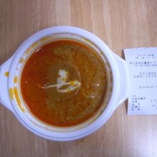 別の日の持ち帰り　シーフードカレー