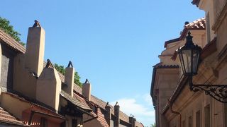 昔のプラハの長屋